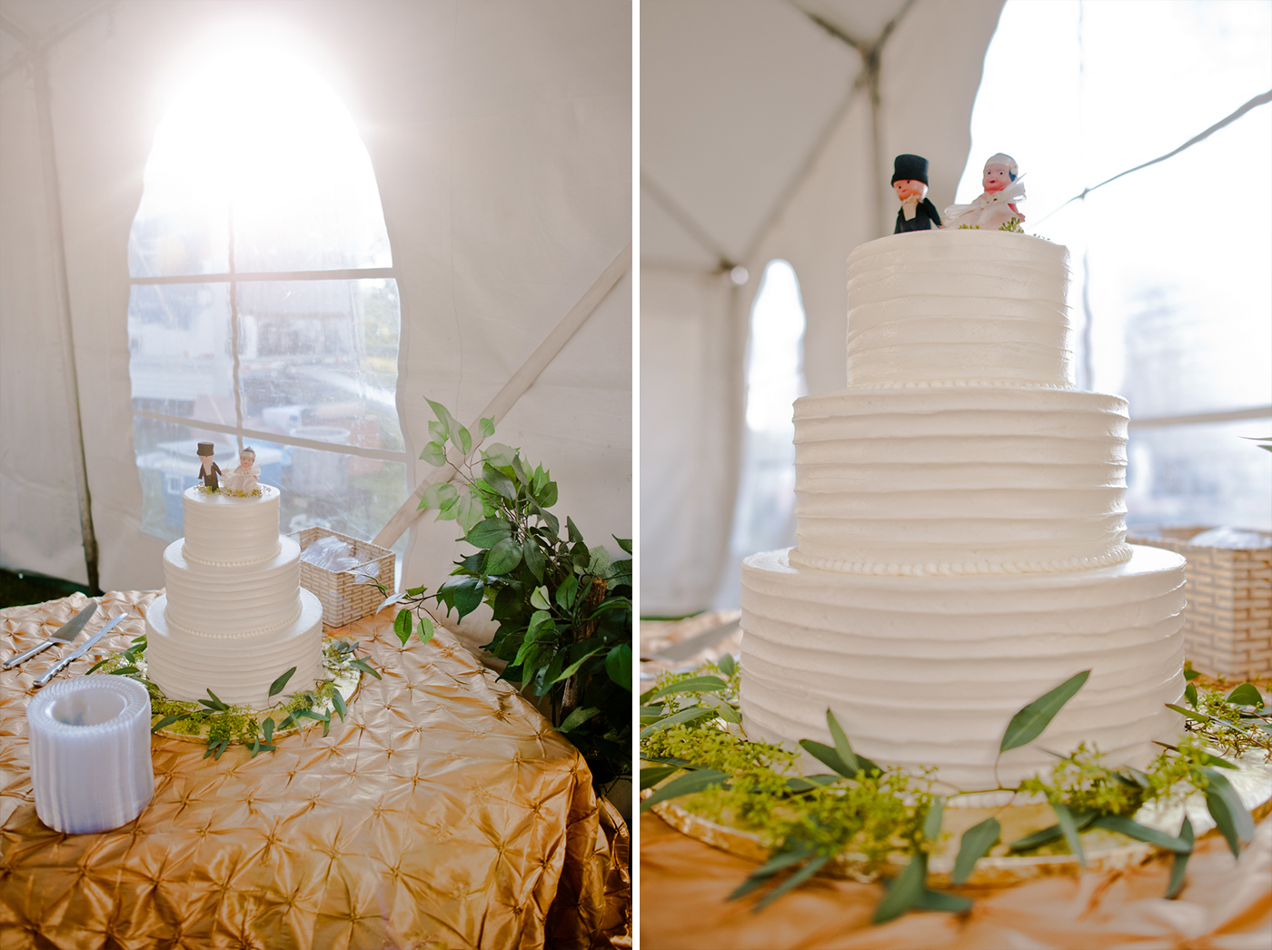 New Hampshire wedding photography cake